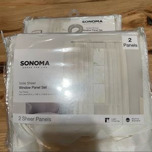 Sonoma Ivory Sheer Panels